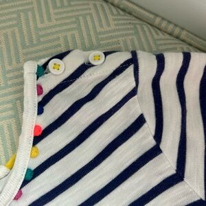 Mini Boden Girls Cotton dress with Pom Pom